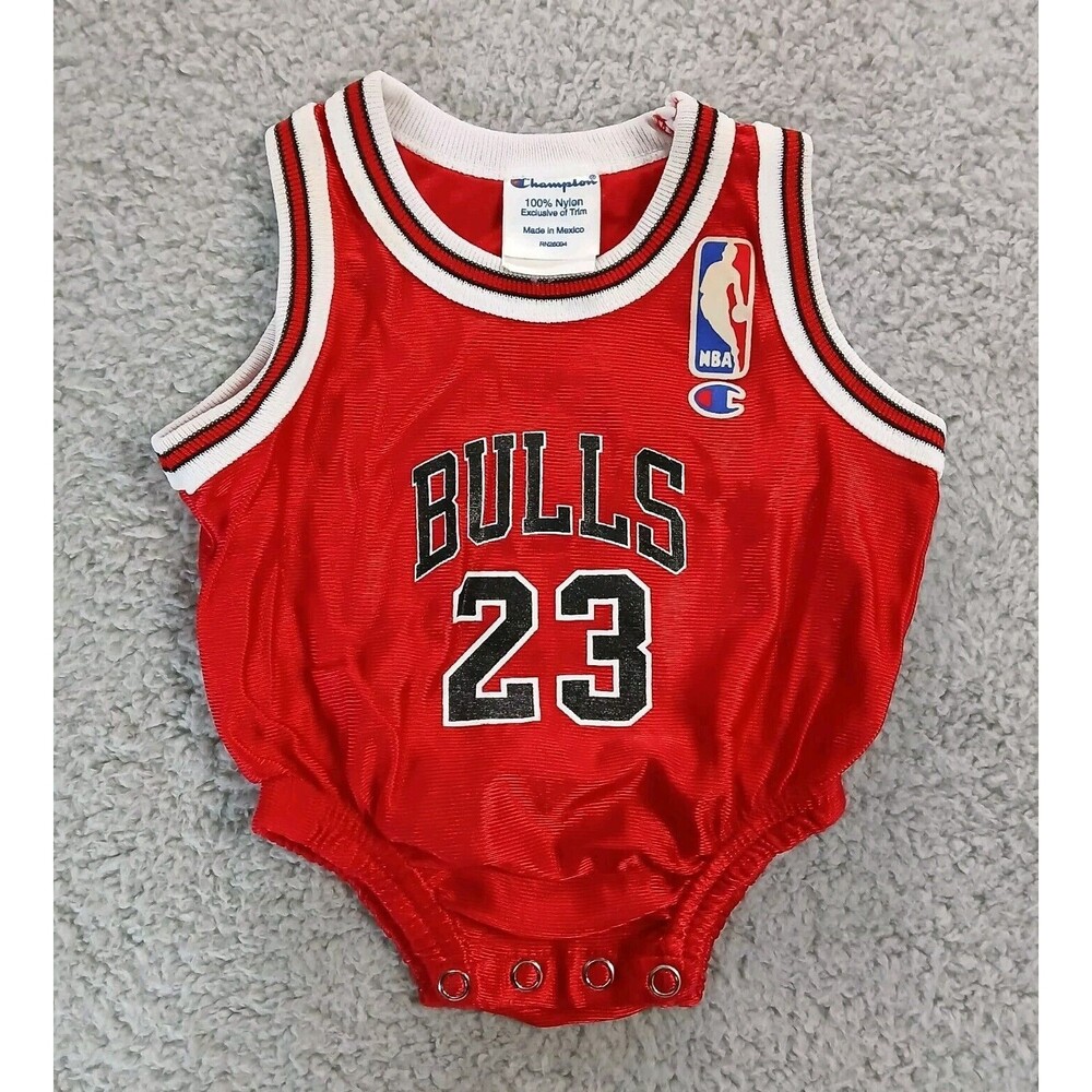 Michael Jordan Chicago Bulls, Vtg, Authentic CHAMPION Baby Suit, Newborn 0-3 M